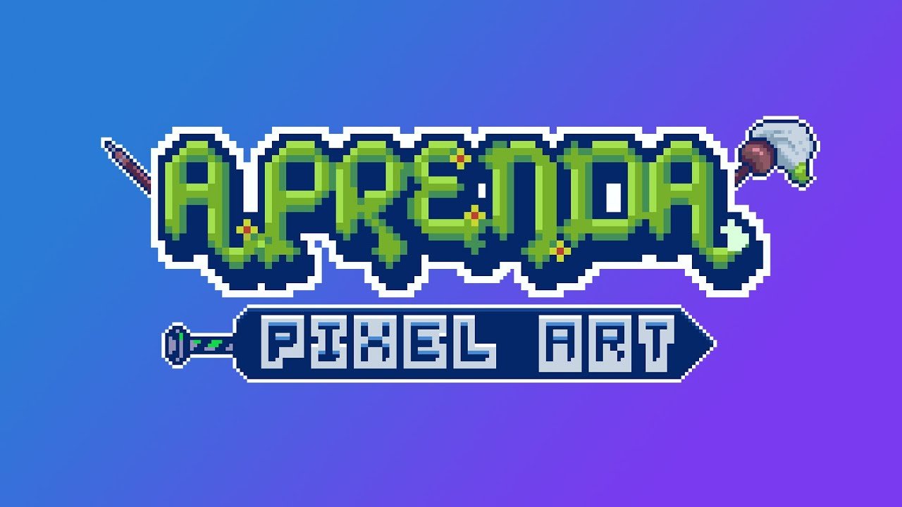 logo aprenda Pixel art